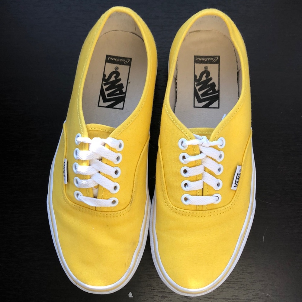 BRAND NEW Custom-made Yellow Vans